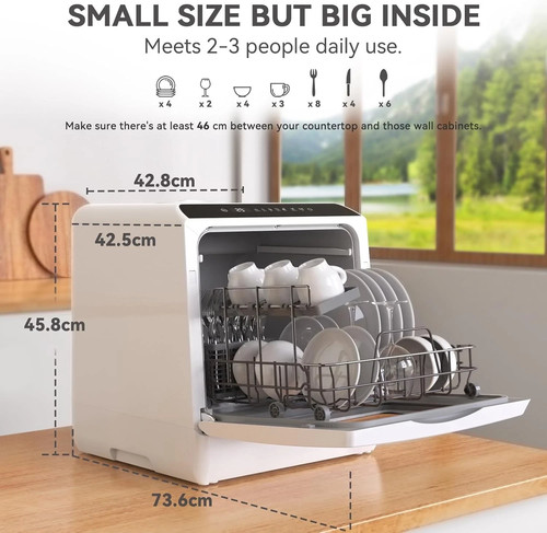 Hermitlux table top dishwasher - hermitlux,